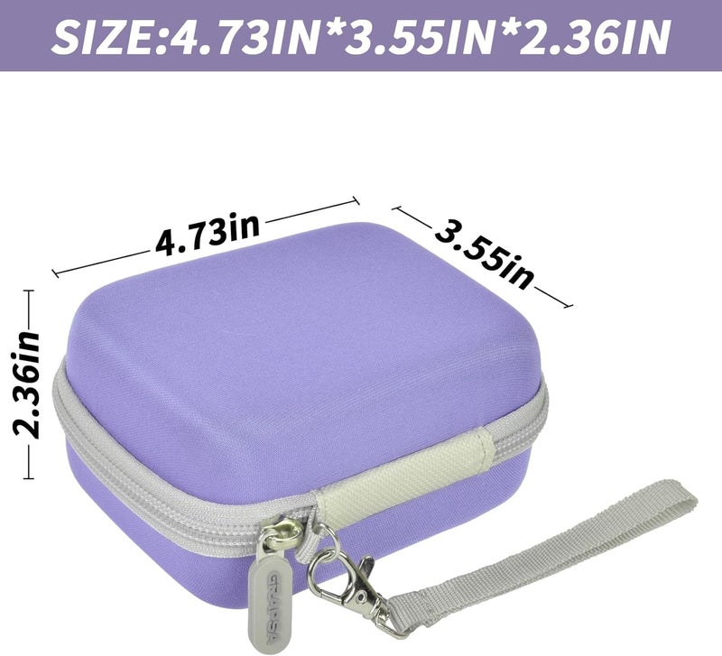 Grapsa Digital Camera Case for CAMKORY/for Kodak Pixpro/for VAHOIALD/for Sony DSCW800 830/ for Canon PowerShot 180 190. Kids Vlogging Cameras Storage Holder for Accessories (Box Only)-Purple - Image 5